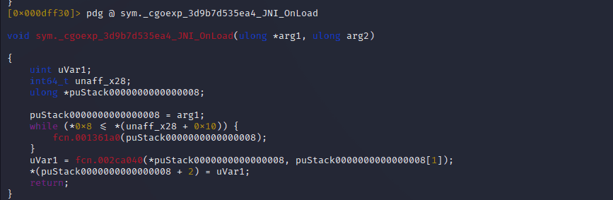 La fonction JNI_OnLoad en Go 🤯🤯